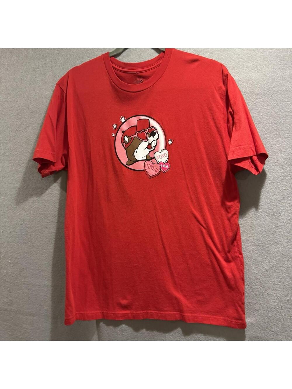 Buc-ee's T-Shirts L Red Buc-ee's Will Never Break My Heart Valentine 2024